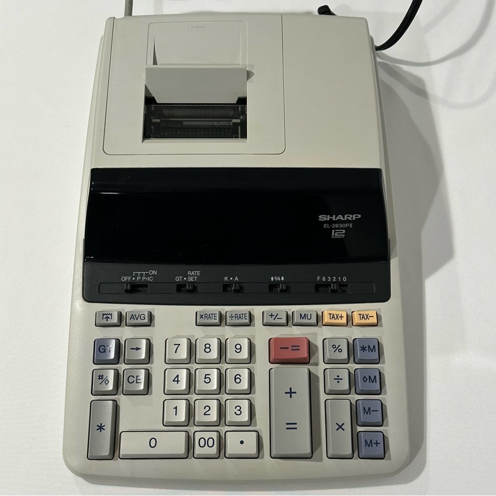 Sharp EL-2630PII Printing Calculator - Picture 8 of 10
